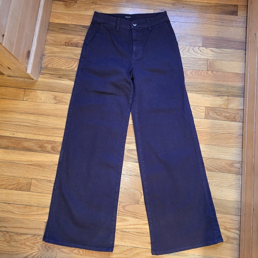 Fidelity Denim Wide Leg, purple, size 26, NWOT, never worn